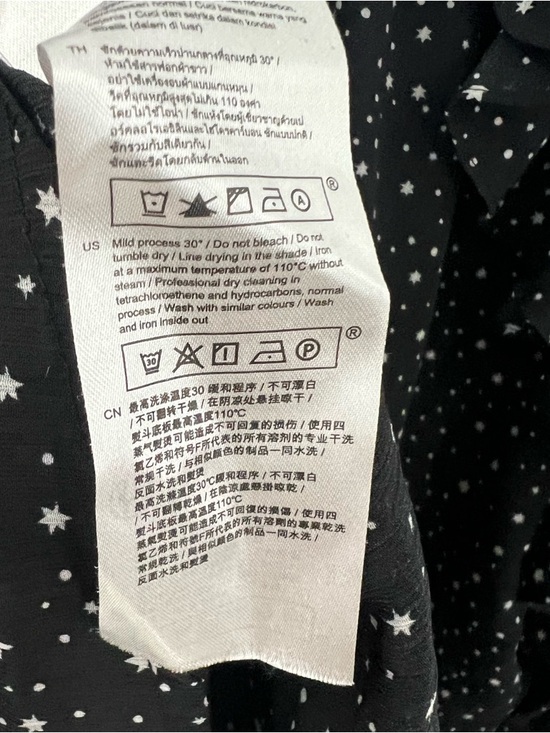 Maje Black Star-Print Ruffle-Neck Blouse - Picture 10 of 11